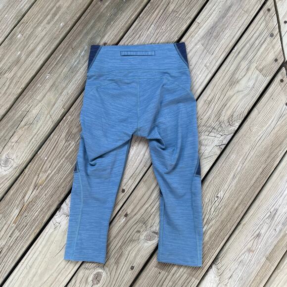Outdoor Voices Women's Blue Colorblock Cropped Leggings Size XS - Picture 2 of 5